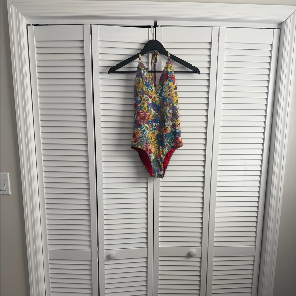 STELLA MCCARTNEY One-Piece Swimsuit in Yellow Floral